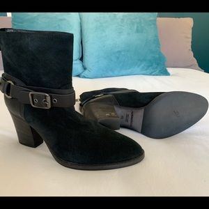 Aquatalia Black Heeled Booties 9.5